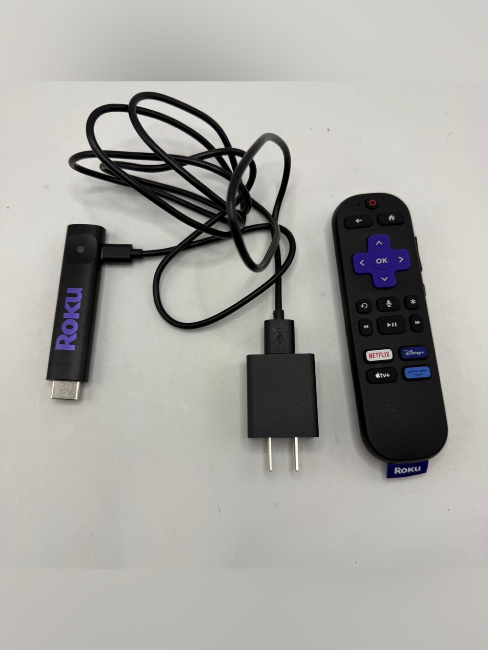 Roku Streaming Stick HDMI Media Player w/ Voice Remote & Power Cable